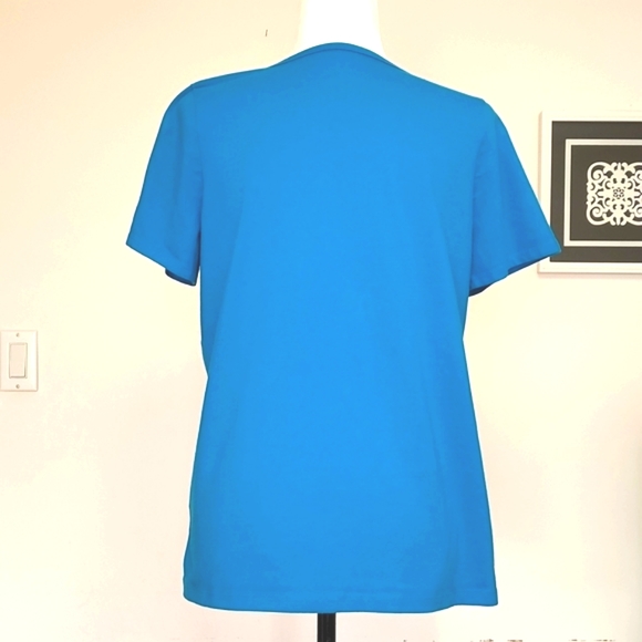 Coral Bay Navy Blue Top with Embroidered Design - Picture 5 of 6